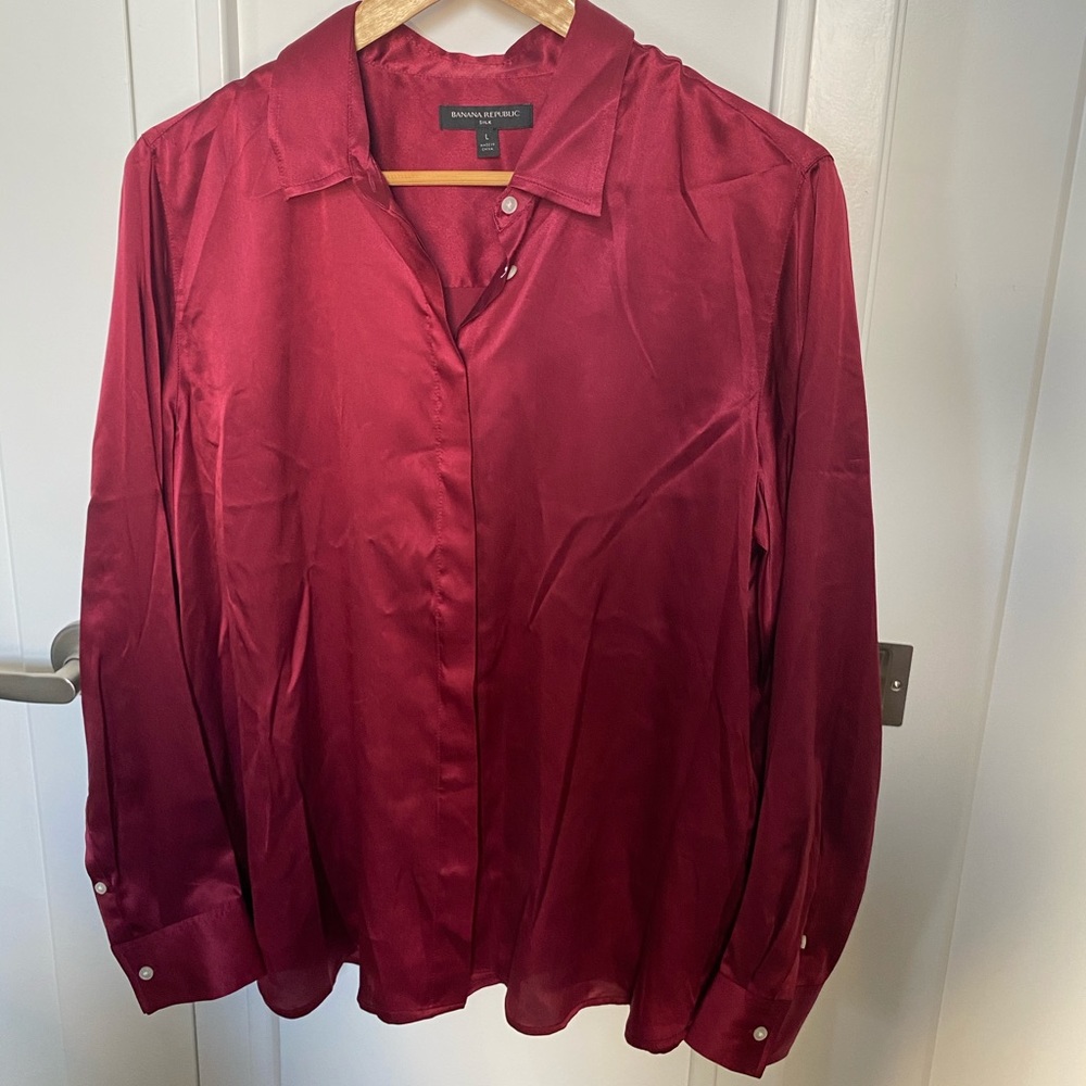 Silk dress shirt/blouse